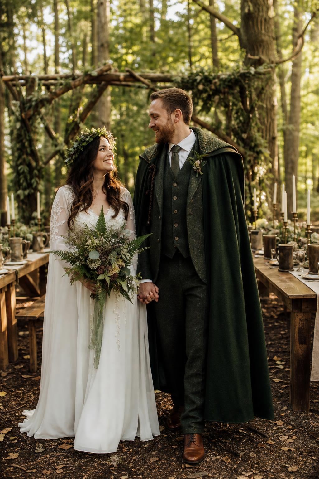 Ein großes Abenteuer: Zwei Ringe, Feuerwerk, Streicher. Mottohochzeit von Kinohochzeiten